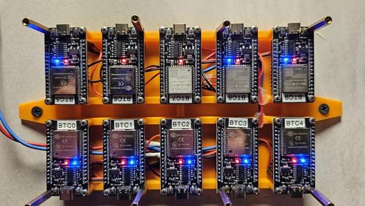 Mining RIG Halterung für 10x ESP32