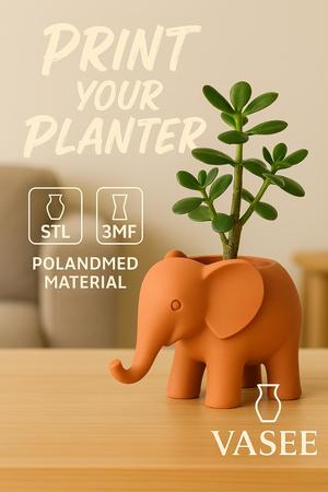Handcrafted Elephant Planter – Home or Office
