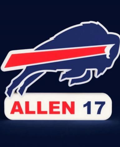 Buffalo Bills Sign - LED Strip Compatible