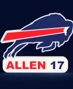 Buffalo Bills Sign - LED Strip Compatible