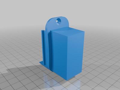 Janky-looking extended battery cover for the magpie so a bigger battery can fit inside that damned grip