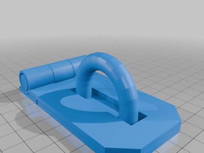 Locking latch for a treasure chest prop