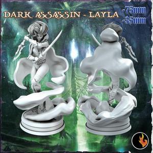 Layla - Fantasy Elf Girls STL Vol 1 - 75mm + 35mm Scale