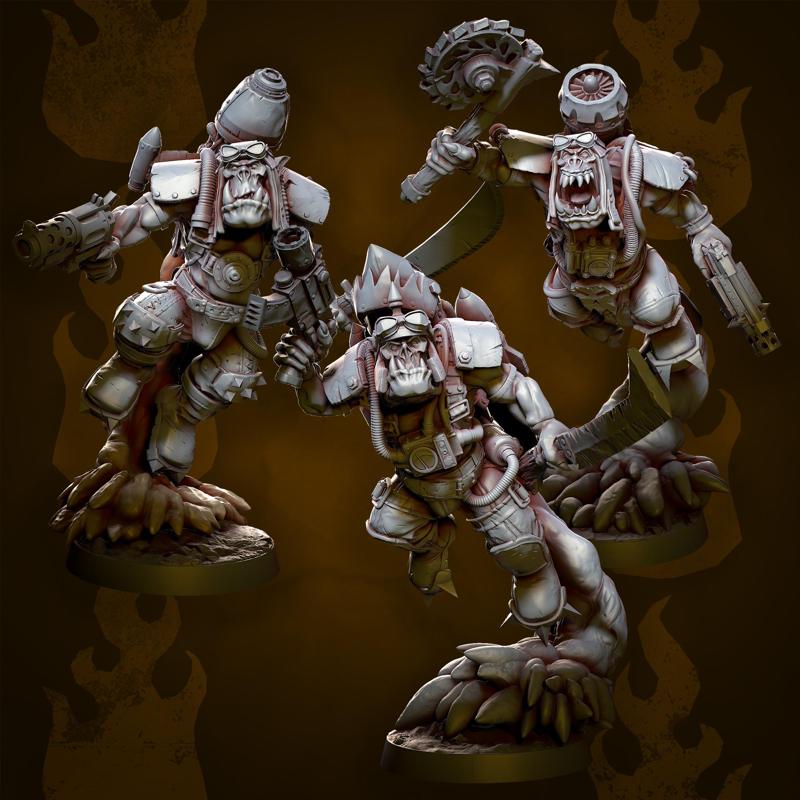 MrModulork's Jetpack Orcs - Modular Kit A