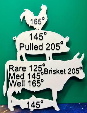 Meat Temperature Magnet 