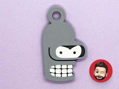 Futurama Bender keychain