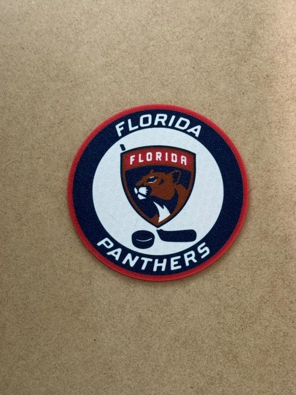 Florida Panthers NHL Hockey custom logo coaster