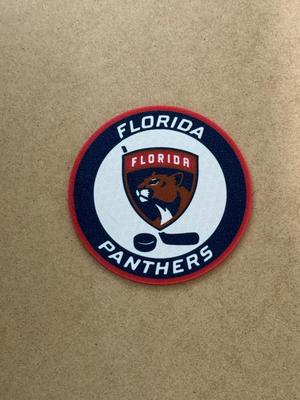 Florida Panthers NHL Hockey custom logo coaster