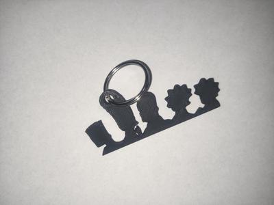 Simpsons keychain