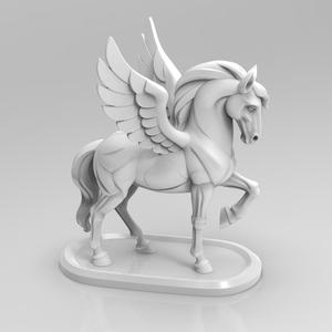 Mystical Pegasus Minimalist Sculpture