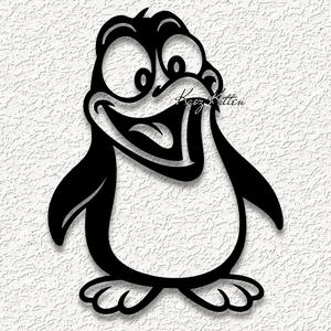 happy penguin wall art home decor