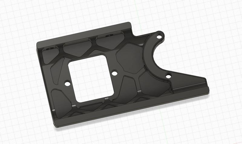 Voron 2.4r2 rear left BOM filtered power inlet skirt without power switch