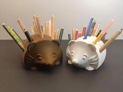Crayon hedgehog