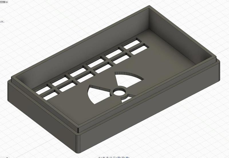 Extended lid for Geiger counter box