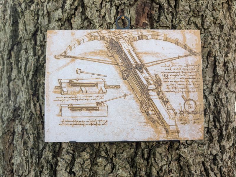 DaVinci's Machines - Giant Crossbow Filament Painting