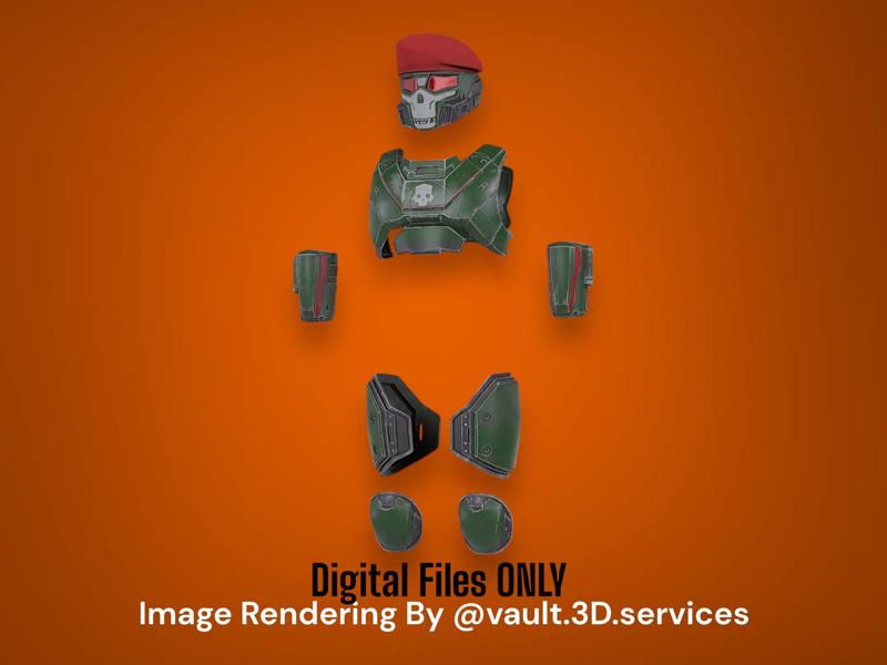 PH-9 Predator Armor and Helmet STL from Helldivers 2 - Digital STL