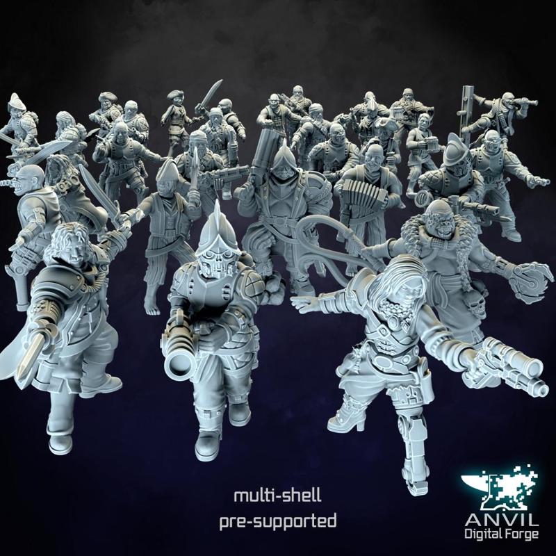 Space Pirates - Modular Infantry for Skirmish Tabletop Wargames