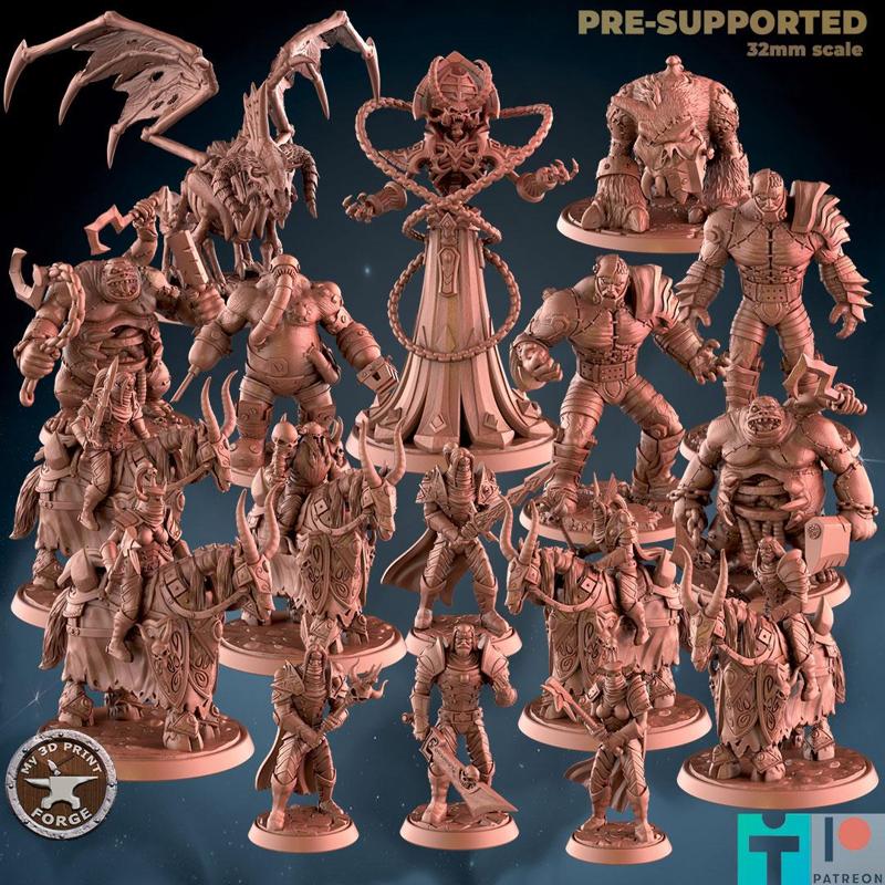 Naxramas Part2 BUNDLE (18 Unique pre-supported STLs)