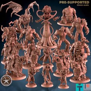 Naxramas Part2 BUNDLE (18 Unique pre-supported STLs)