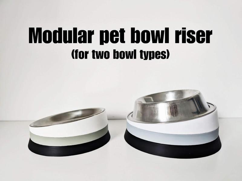 Modular pet bowl riser