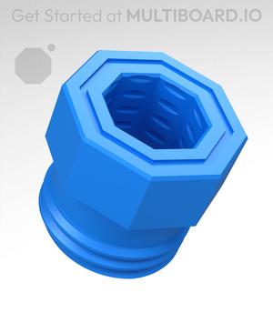 13 mm Big Thread, Push-Fit Hole, Shank Bolt