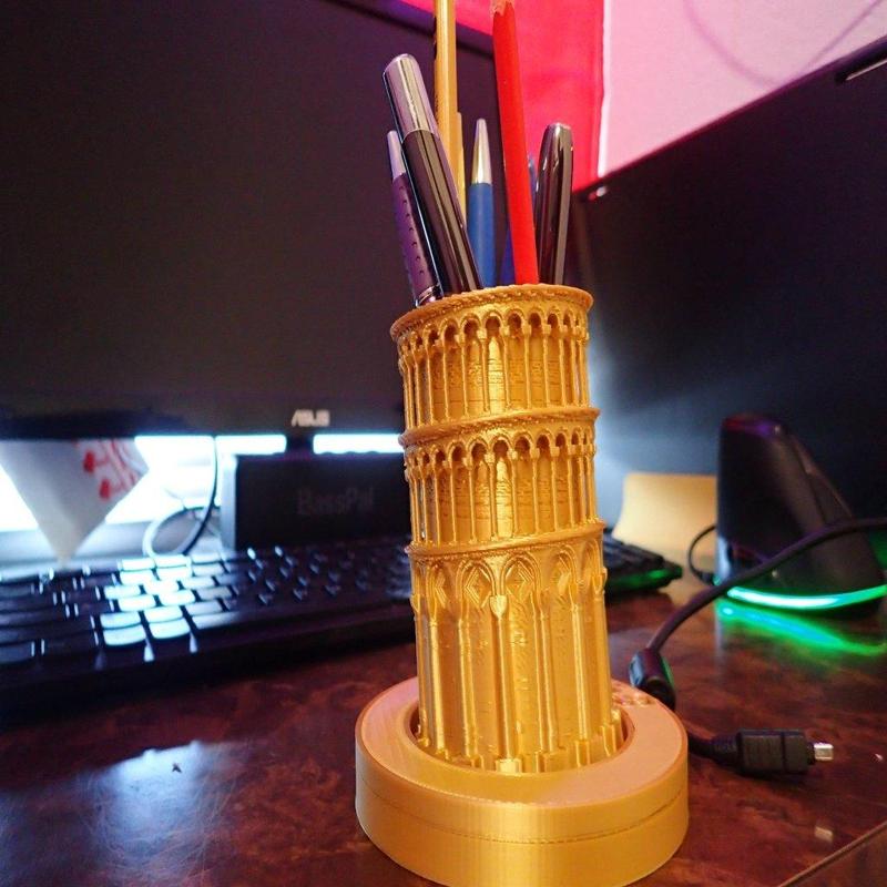 Leaning Tower of Pisa Pencil Holder