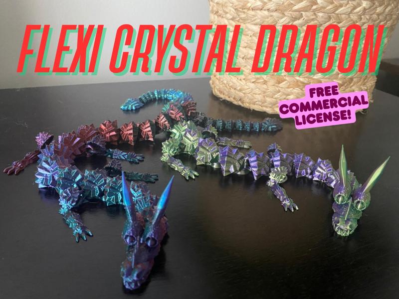 Articulated Crystal Dragon - Free License! 