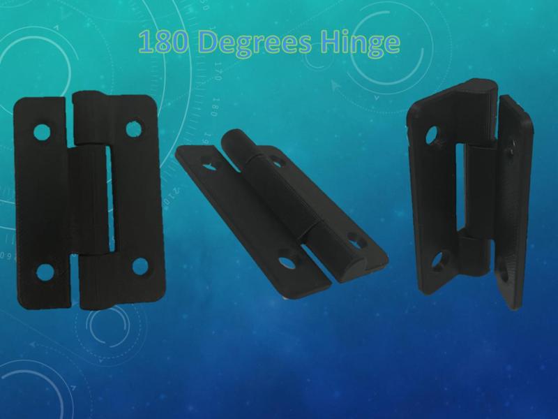 180° Print-in-Place Simple Hinge