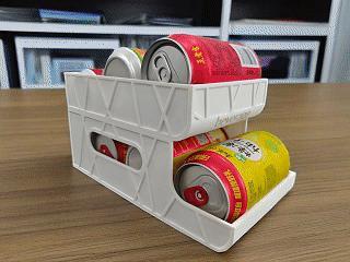 Refrigerator Beer Cola Can Automatic Replenishment Double-Layer Storage Rack Refrigerator Organizer