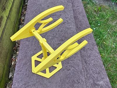 Clamp with stand