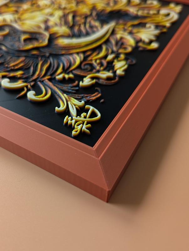 200 x 200mm Modular Picture Frame for Hueforge - SLOPED STEP