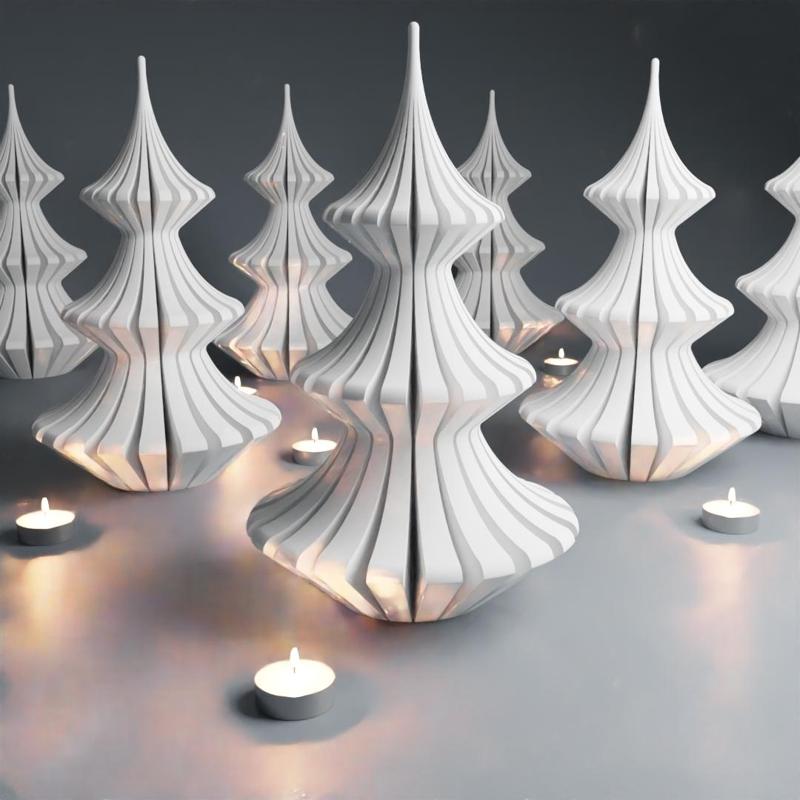 Elegant Christmas Tree Vase mode