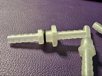 Thru Wall Hose Barb - 6mm Hose