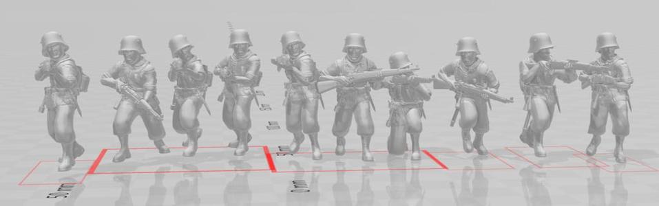 28mm German Grenadiers For Bolt Action