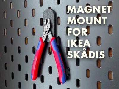 Magnetic Tool Mount for IKEA Skådis
