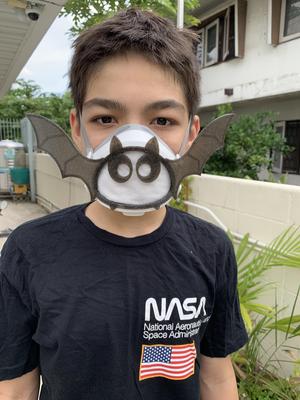 Snap-in cover for Flo-Mask  - Bat Wings