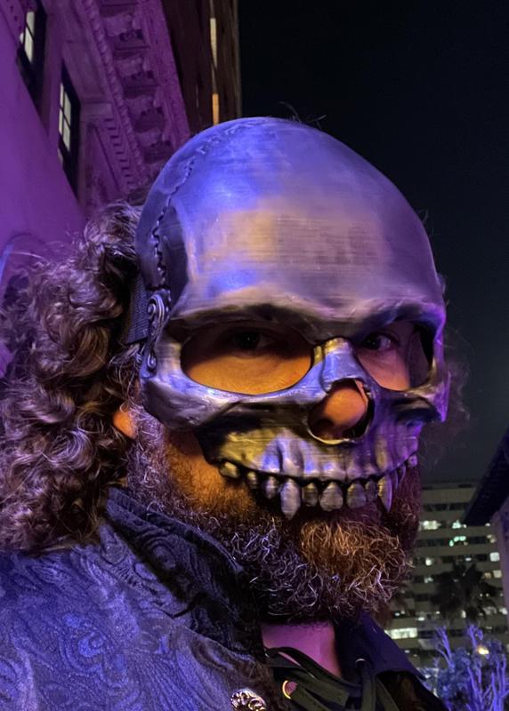 Half Face Skull Mask
