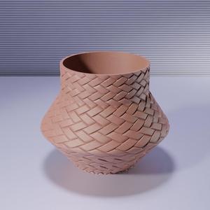 VASE 0056B - WEAVED PLANTER POT