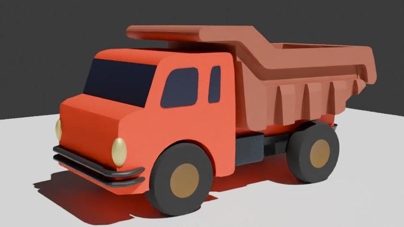 truck toy Low-poly