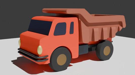 truck toy Low-poly
