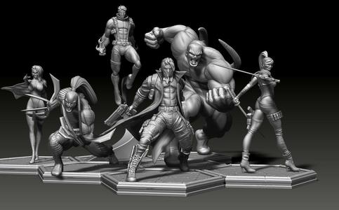 Wild CATs All 6 figurines
