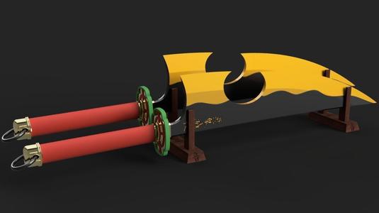 Demon Slayer Kimetsu no Yaiba - Tengen Uzui Cleavers - Stand