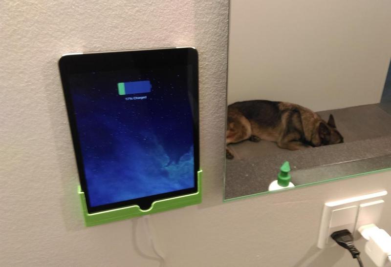 ipad mini wall mount with changer cable