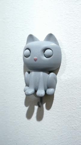 Sleeping Cat Key Holder
