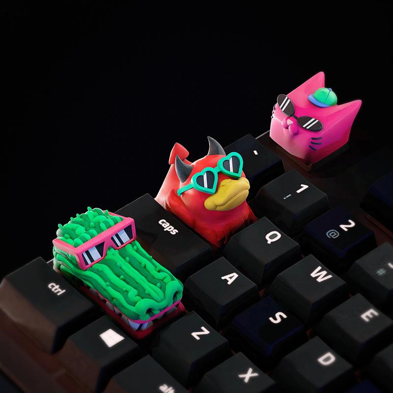 Hiko Pets keycaps - Mechanical Keyboard