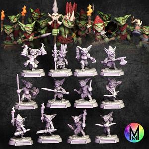 Goblins - Goblin Mega Bundle (Melee Goblins, Archer Goblins, Leader goblin & special Goblins) OPR goblins
