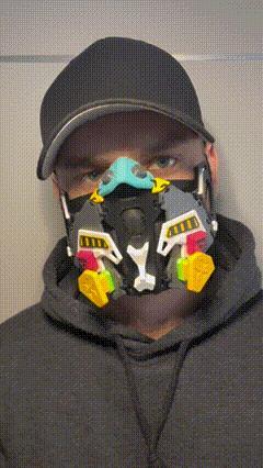 Cyber Oni Mask - Cyber Punk Mask - Cyber Ninja Mask #COSPLAYXCULTS