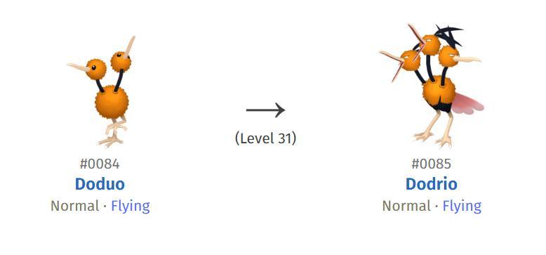 84 DODUO 85 DODRIO HIGH-RES POKEMON