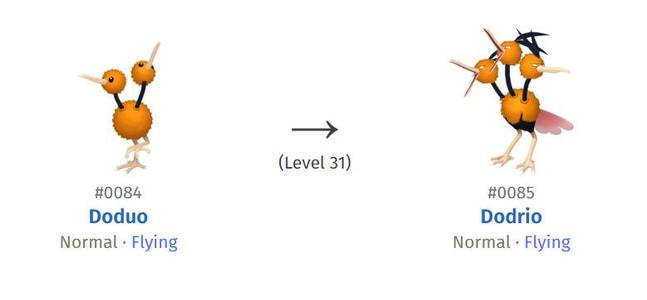 84 DODUO 85 DODRIO HIGH-RES POKEMON