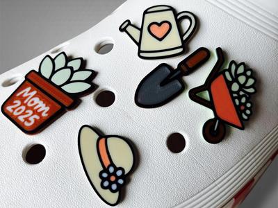 Mother's Day Garden Themed Croc Charm Set